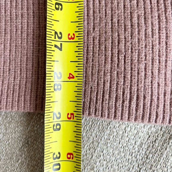 Free People Sweater Women’s Small Cozy Turtleneck Mauve Pink Oversized - Picture 7 of 7